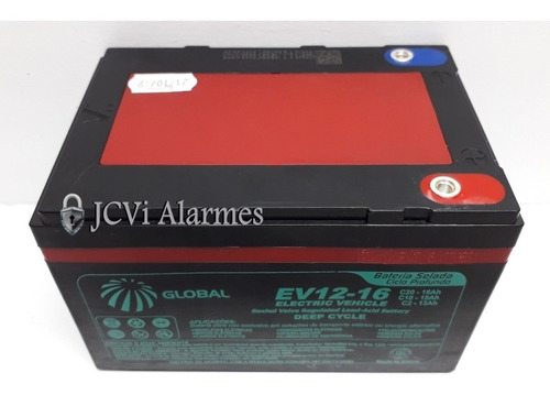 Kit 4 Bateria Recarregável 12v 12ah Global - Ev12-15 48v/12a