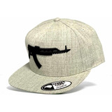 Gorra Yupoong Ak-47 Gris Jaspe Negro Snapback