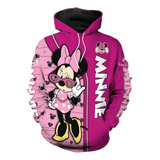 Sudadera Casual Con Diseño De Minnie Mouse Con Lentes De Sol