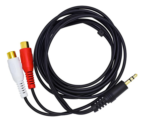 Cable De Audio Auxiliar Plug 3.5mm A 2 Rca 1,5 Metros