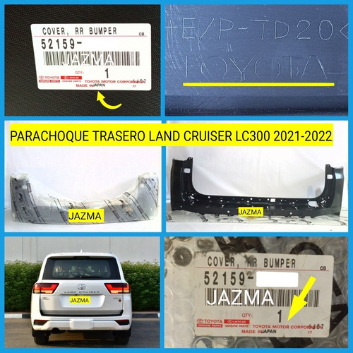 Parachoque Trasero Land Cruiser Lc 300 2021 2022 Original  Foto 2