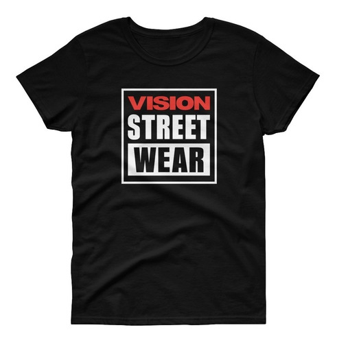 Playera Vision Street Wear -negra-