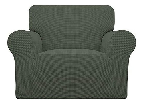 Funda Elastica Para Silla Textura Acolchada Color Verde