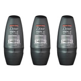 Desodorante Dove Rollon Masculino Sem Perfume 50 Ml - Kit3un