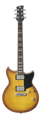 Guitarra Eléctrica Yamaha Revstar Rs620 De Arce Flameado Laminado/arce/caoba 2016 Brick Burst Con Diapasón De Palo De Rosa