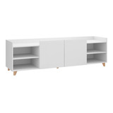 Rack Para Tv Até 40 Polegadas Aurora 2 Portas Branco Tx