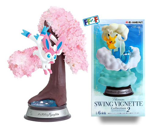 Sylveon Pokemon Swing Vignette Figura