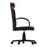 Cadeira Gamer Racing Ch03rd ELG Preta E Vermelha Cor Preto