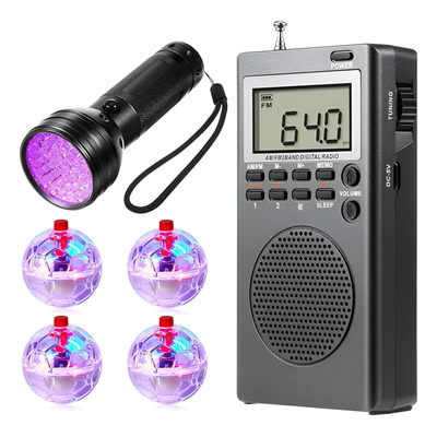Kit De Equipo Spirit Box Con 1 Radio, 4 Piezas De Sujetador | Meses sin interés