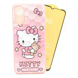 Case Hello Kitty + Mica Cristal Para Oppo A78 5g