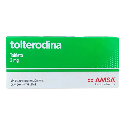 Tolterodina 2mg 14 Tabletas Amsa