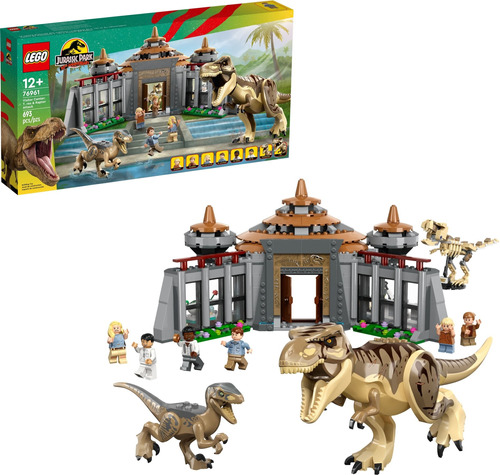 Lego 76961 - Ataque De T. Rex E Raptor - Lego Jurassic World