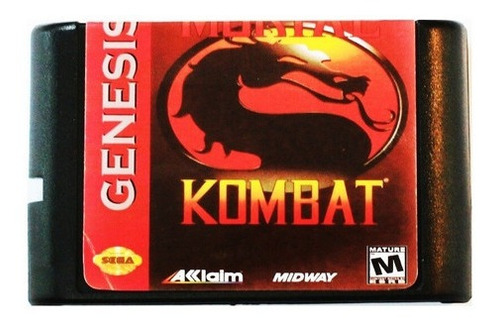 Jogo De Mega Drive,  Mortal Kombat I, Sega