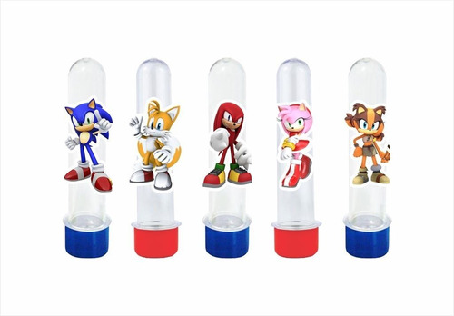 30 Tubetes Sonic E Sua Turma