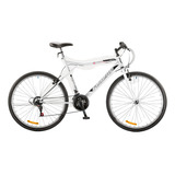 Mountain Bike Futura Techno 026 18  21v Frenos V-brakes Cambios Index Color Blanco Con Pie De Apoyo  