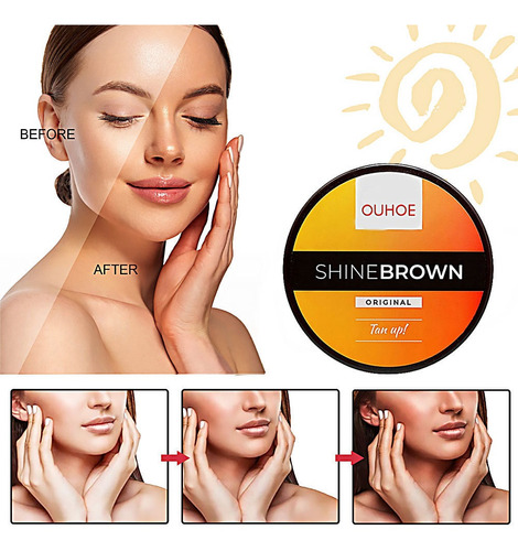 Creme Acelerador De Bronzeamento Shine Brown (100g)