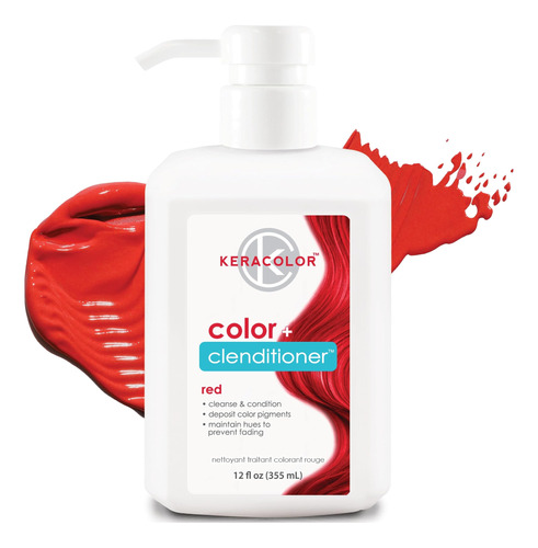 Keracolor Clenditioner Red Hair Dye - Acondicionador De Depó