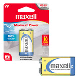 Pila 6lr61 9v Alcalina Maxell Maxima Durabilidad Potencia