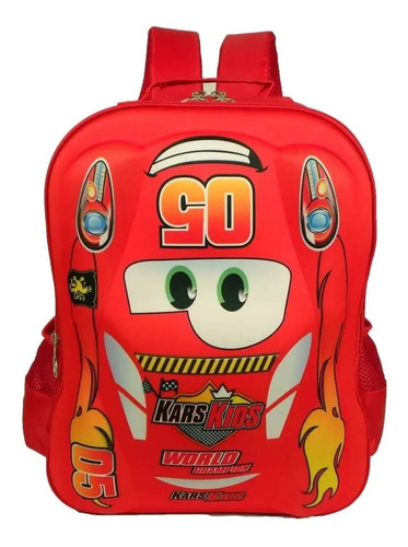 Mochila Bolsa Infantil Masculina Carros 3d Alto Relevo