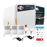 Kit Alarma Inalámbrica Casa Marshall Go Plus Wifi 2x1x2 Dpto