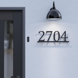 Personalized Modern House Numbers, Custom Metal Address Sign