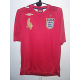 Camiseta Seleccion Inglaterra Roja 2006 Umbro #4 Gerrard