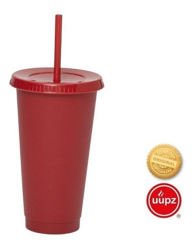 40 Vasos Reusables Venti Tipo Star Para Bebida Fria 24 Oz Color Rojo Fuerte