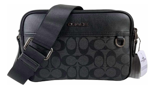 Crossbody Coach Monogram Signature Negra Original Y Nueva