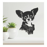 Vinilo Decorativo Perro Dog Chihuahua Sticker De Pared 