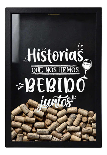 Caja Guarda Corchos Regalo Recuerdos Vino Bebidas Almacenar