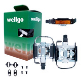 Pedal Plataforma Clip Misto Wellgo C002 + Tacos Mtb Bike