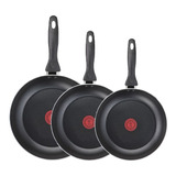 Set X3 Sarten Tefal Easy Cook Teflon Antiadherente 20/24/26