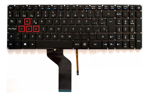 Teclado Acer Predator Helios 300 G3 571 572 573 Ph317-51