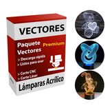 Vectores Lamparas 3d Pack Para Corte Láser Led Acrilico Co2