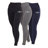 Kit 3 Calça Legging Los Angeles Premium Academia Fitness