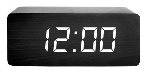 Reloj Despertador Extra Grande Led Digital (fecha/temp)  Color Negro/blanco