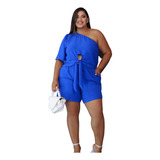 Conjunto Plus Size Ombro Só Luxo 