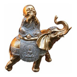 Figura Buda Sabio Sobre Elefante