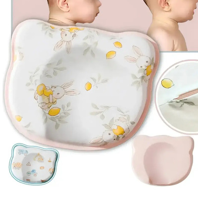 Almohada Para Bebé Corregir Plagiocefalia Cojín Mimos Coral Claro