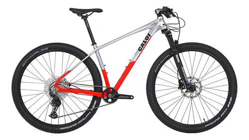 Mountain Bike Caloi Cross Country Elite Aro 29 G 12v Freios De Disco Hidráulico Câmbio Shimano Deore M6100 Cor Vermelho