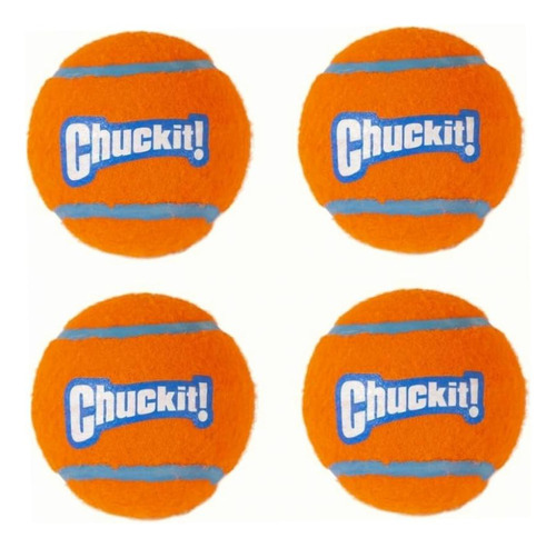 Chuckit! Pelotas De Tenis Medianas (paquete De 4)