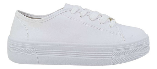 Tênis Feminino Plataforma Moleca Conforto 5799.100 Branco