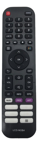 Control Remoto En3a52n Para Smart Tv Sanyo Noblex Hisense