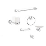 Kit De Accesorios Para Baño Nogal X 6 Piezas Corona