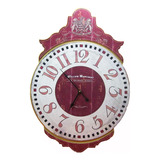 Reloj De Pared Grande 52x77cm Madera Decorado 
