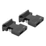 2 Piezas 1080p Para Convertidor Hdmi A Vga Con Convertidor D