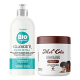 Mel Cola 500g +ativador Cachos De Mola Glamour 300ml Trihair