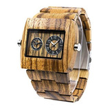 Relojes De Madera Con Esfera Cuadrada Para Hombre