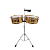 Timbaleta Parquer Mystic 13 Y 14 Con Soporte Cencerro Cuota