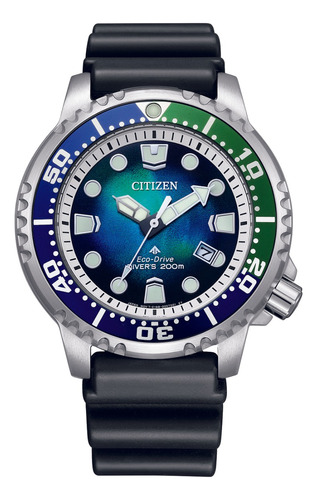 Reloj Citizen Bn0166-01l Promaster Dive Azul/verde